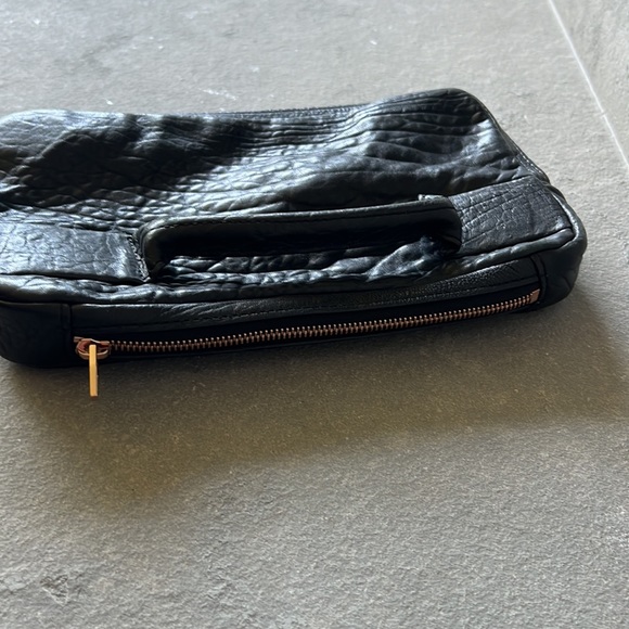 Designer Alexander wang black pebble leather dumbo clutch - Picture 11 of 12